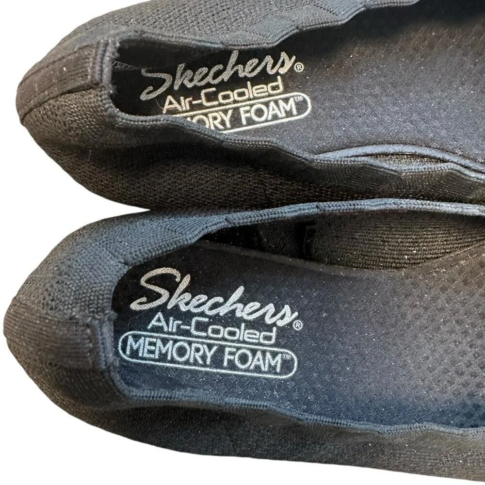 Skechers Cleo 2.0 Love Spell Flat Stretch Fit Woven Knit Slip On Shoes Women 10